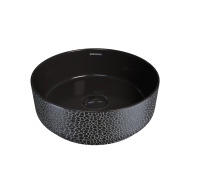 Раковина накладная (35,5х35,5) Grossman Color GR-5010BBL, черный